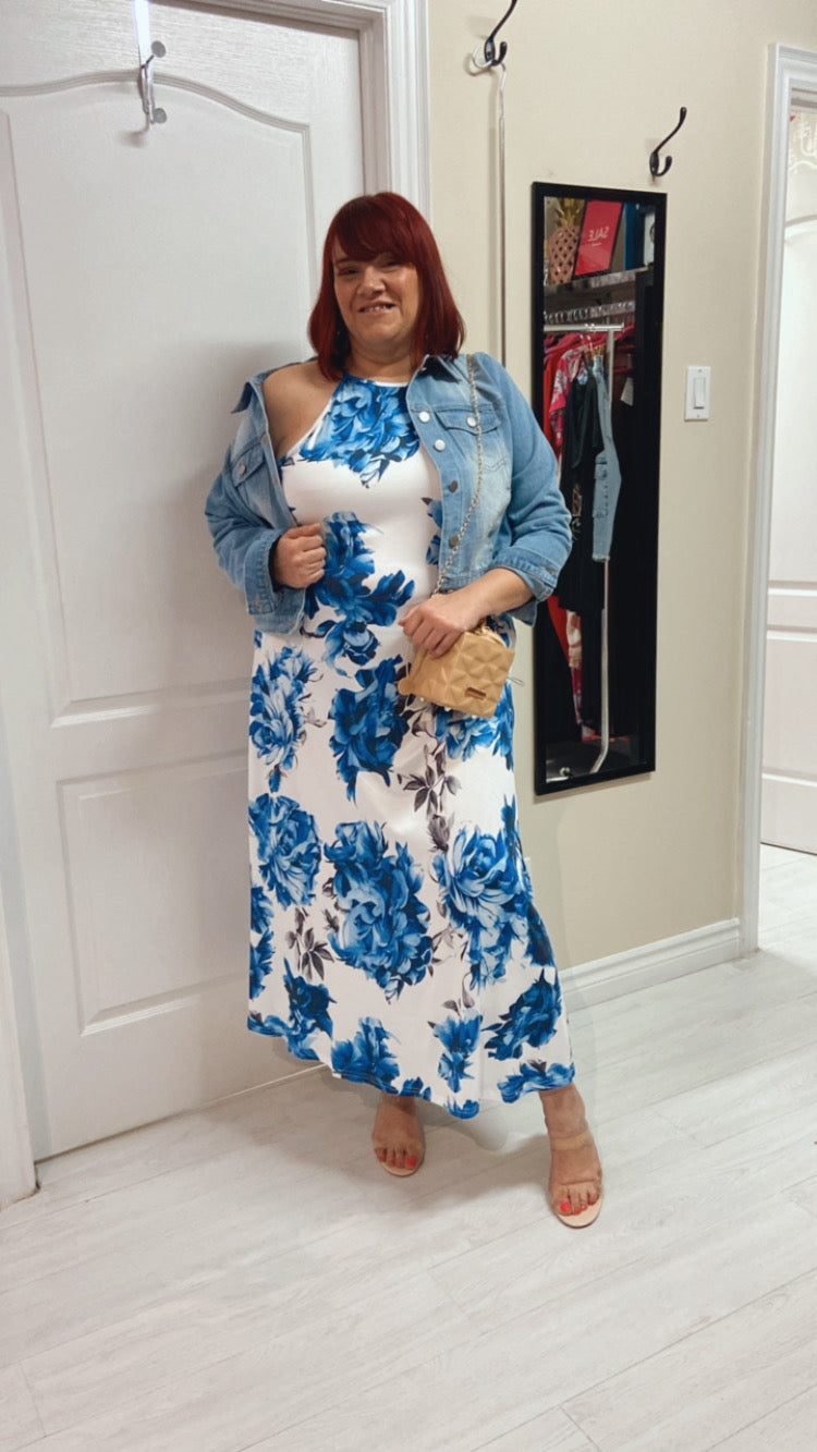 Cleo Plus Size Halter Dress