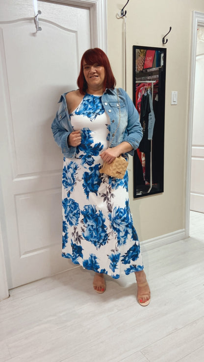 Cleo Plus Size Halter Dress