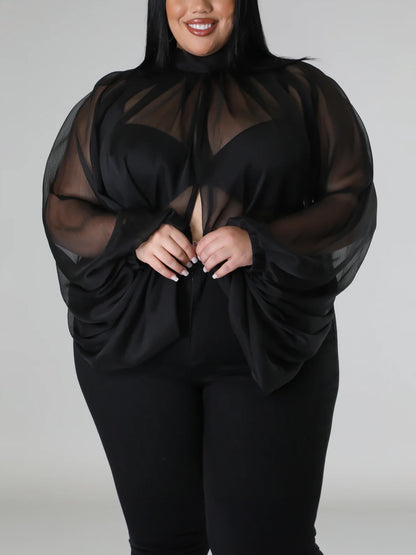 Camilla Plus Size Chiffon Top