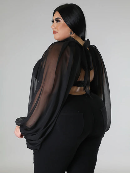 Camilla Plus Size Chiffon Top