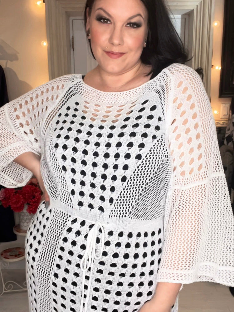 Cleopatra Plus Size Crochet Cover Up