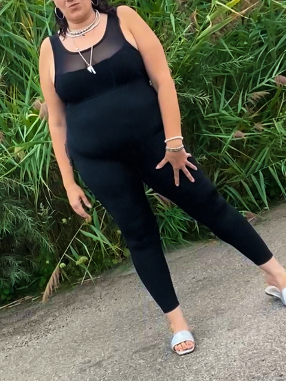 Sadie Open Back Plus Size Jumpsuit by Run Free by Vee