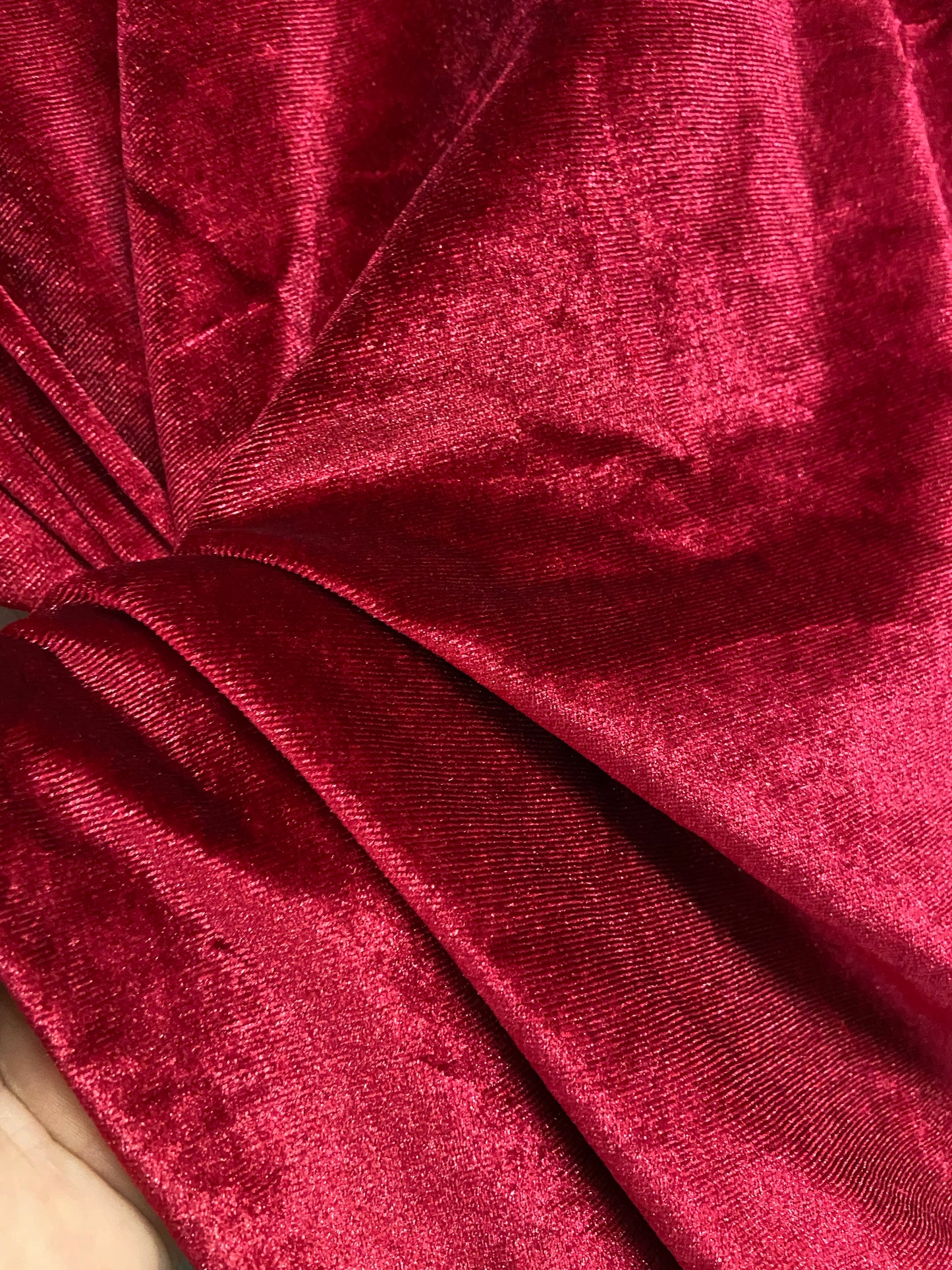 Josie Plus Size Back Ruched Velvet Dress in Wine