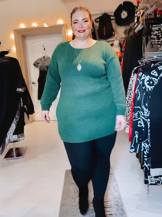 Colleen Plus Size Knit Tunic Sweater