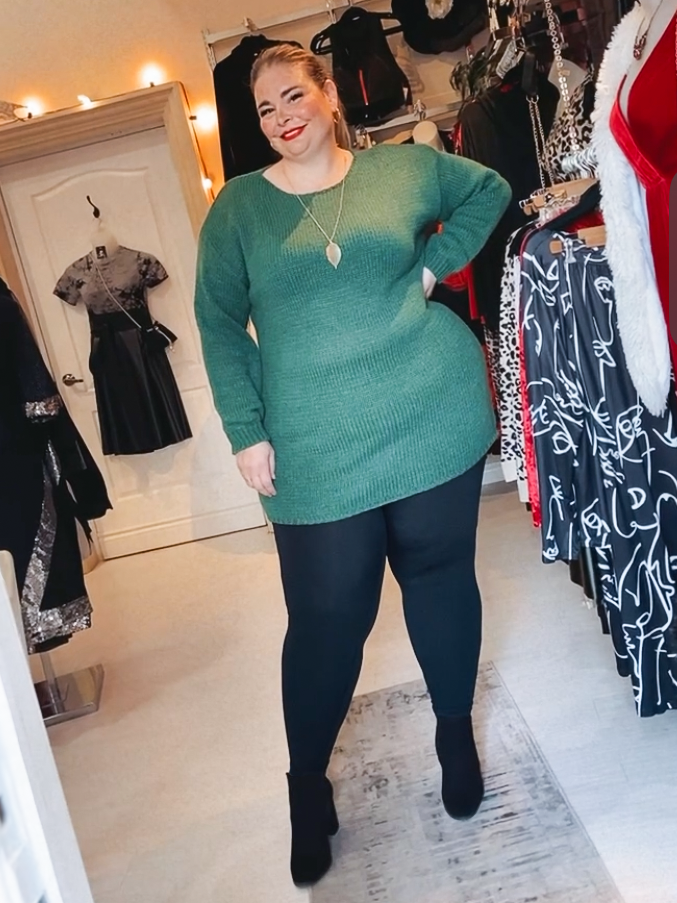 Colleen Plus Size Knit Tunic Sweater