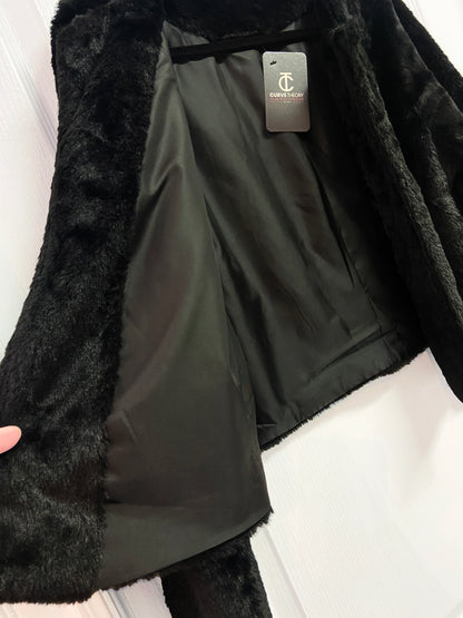 Anna Plus Size Faux Fur Cropped Jacket