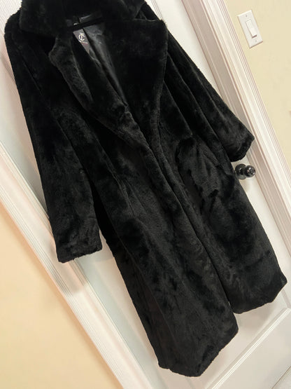 Carlita Plus Size Faux Fur Long Coat