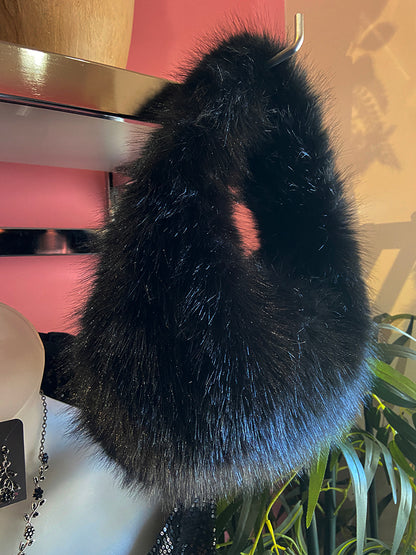 Faux Fur Evening Bag