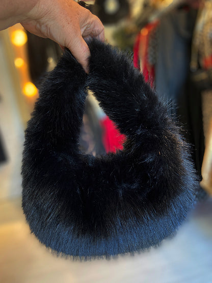 Faux Fur Evening Bag