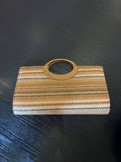 Boho Chic Woven Clutch