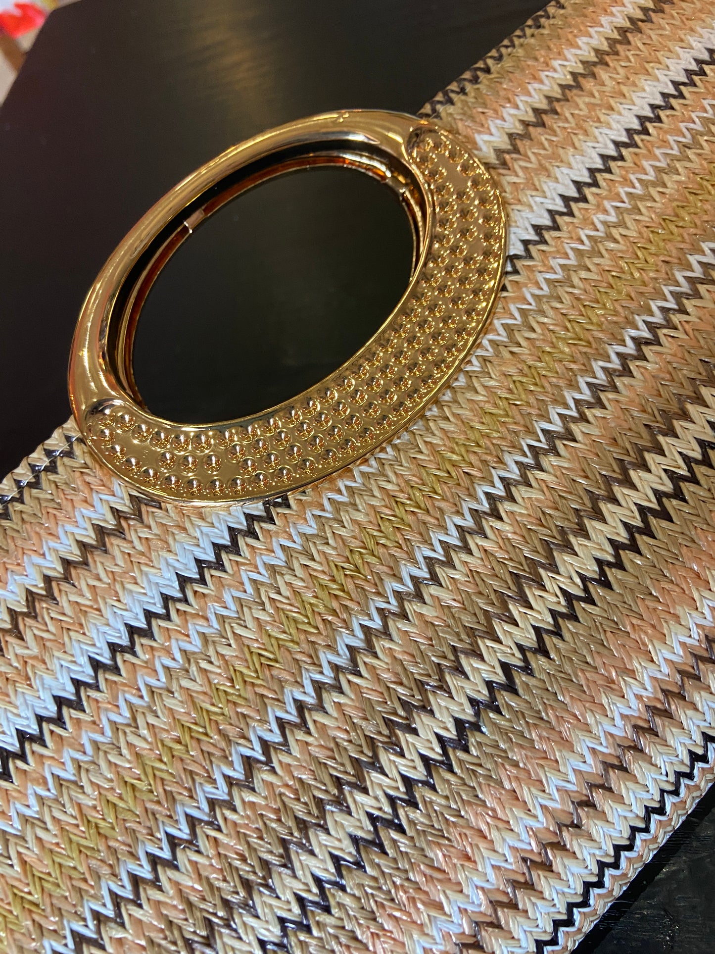 Boho Chic Woven Clutch