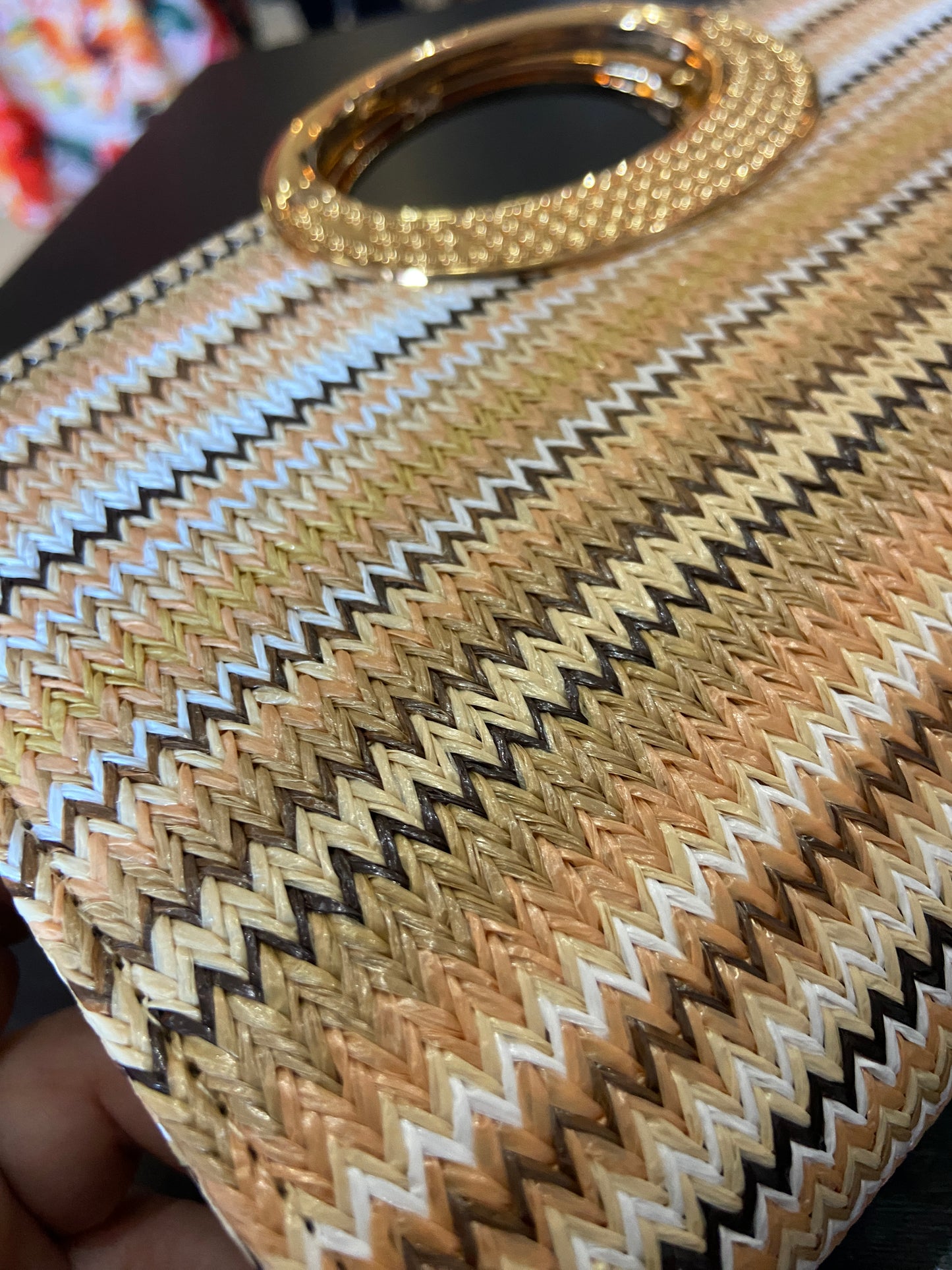 Boho Chic Woven Clutch