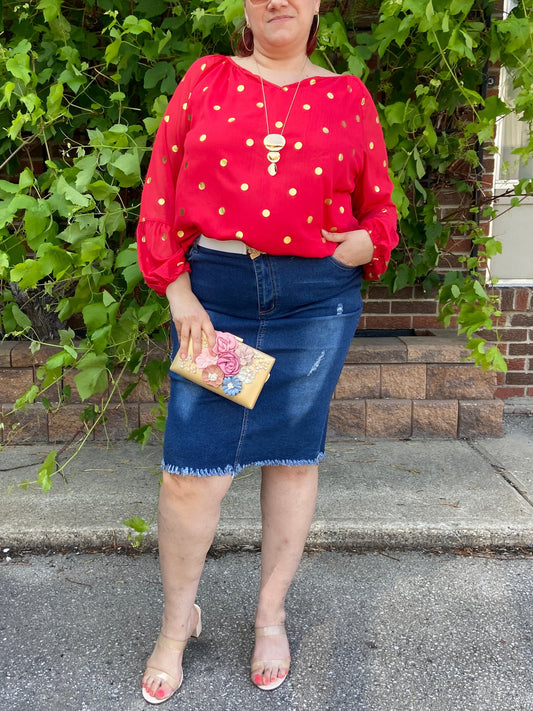 Leni Boho Plus Size Top