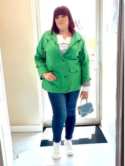 Janet Hooded Plus Size Jacket product view 4