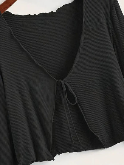 Katherine Plus Size Knit Cardi Black, plus size outerwear, front view