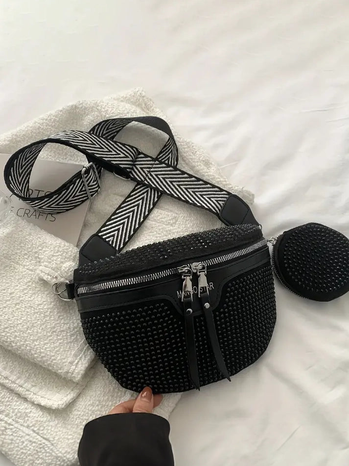 Mango Star Rhinestone Studded Fanny Pack, bag, alternate view