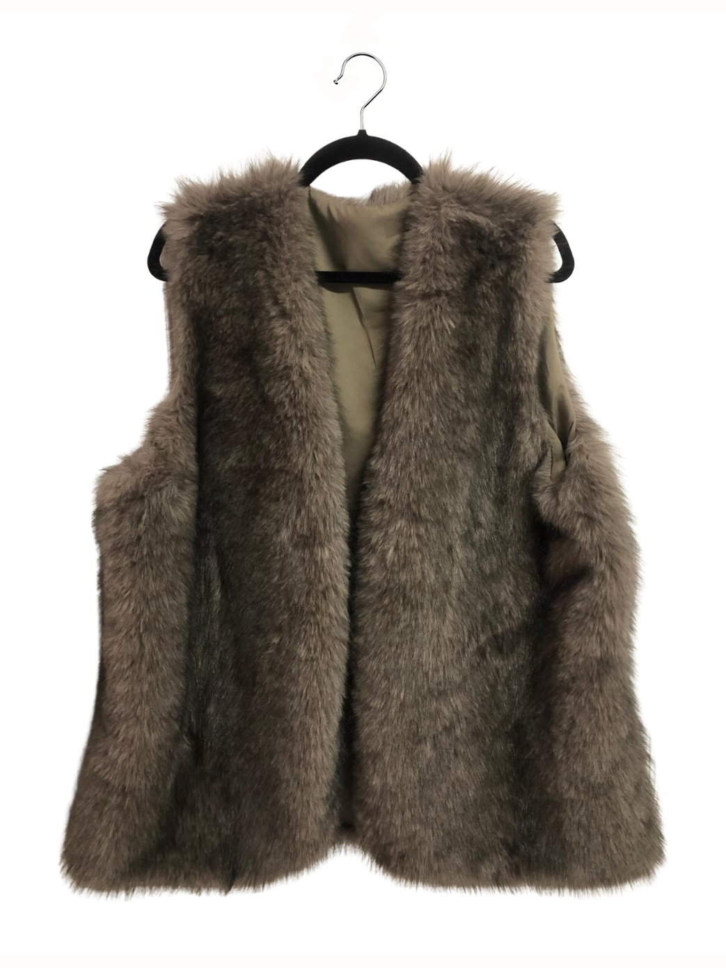 Aspen Faux Fur Plus Size Vest
