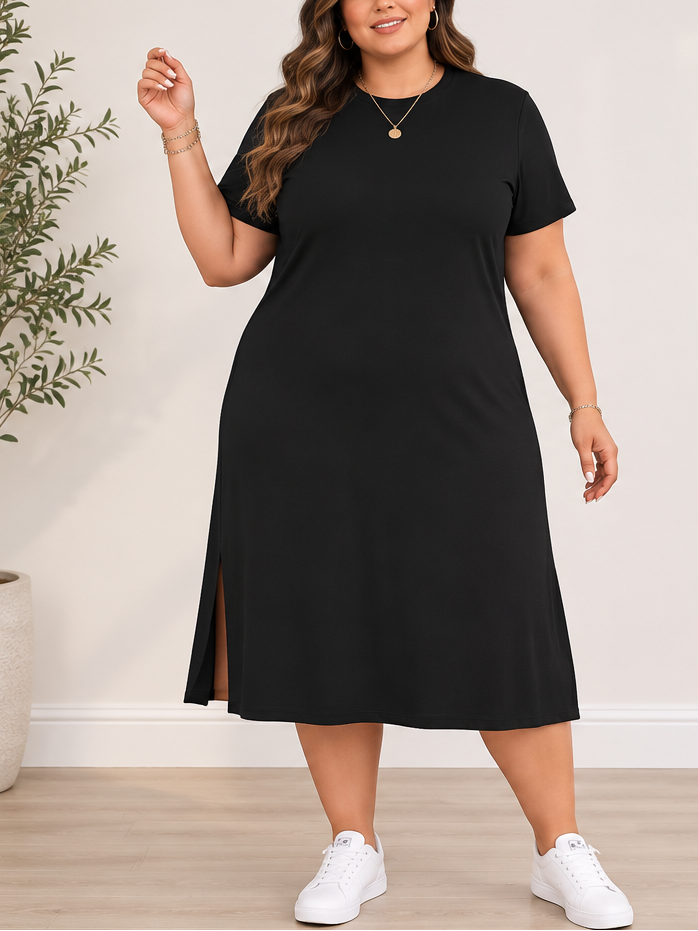 Navea Casual Midi Plus Size Dress