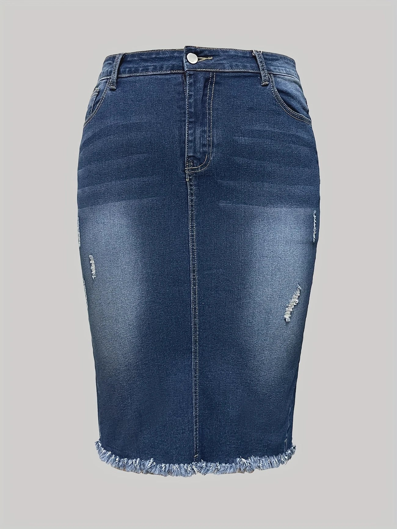 Nia Plus Size Jean Skirt