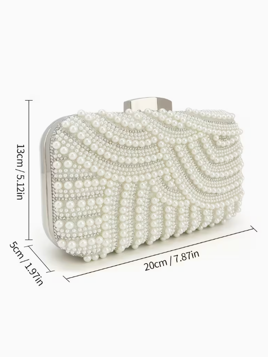 Pearl Embellished Clutch