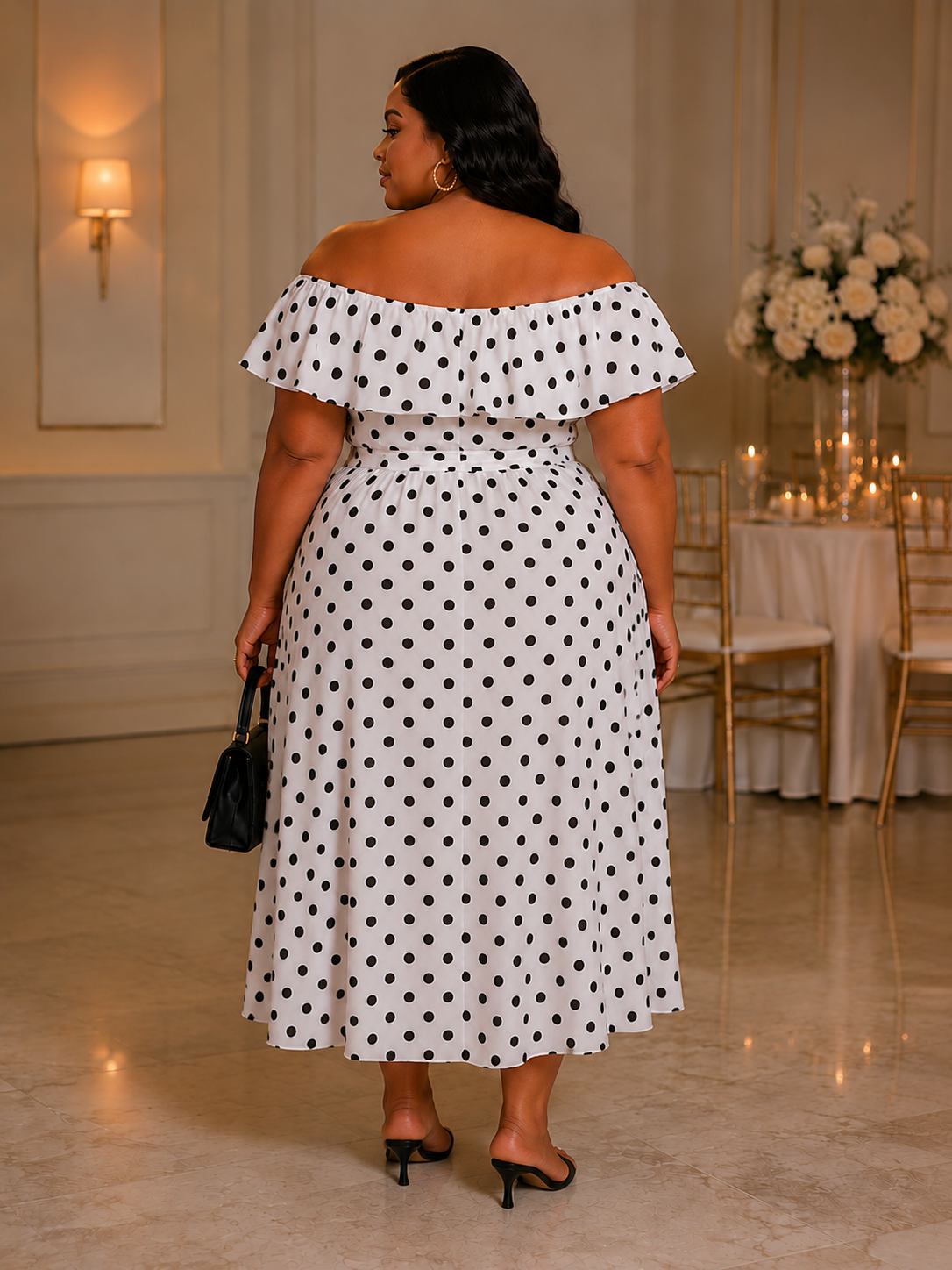 Polka Dot Bliss Plus Size Dress