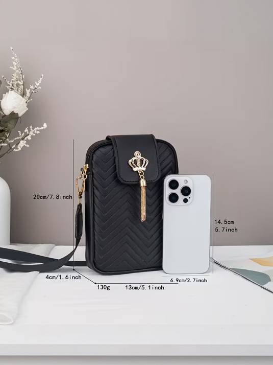 Quilted Chic Crossbody Mini detail view