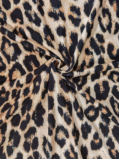 Roxy Leopard Plus Size Maxi Dress, plus size dress, styled view