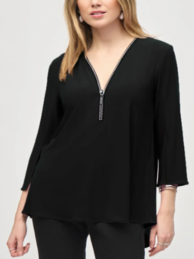 Isabella Fit and Flare Top by Designer Joseph Ribkoff 243314