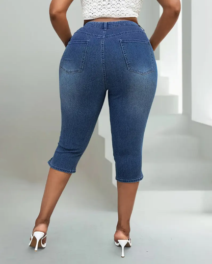 Rica Plus Size Capri Jeans