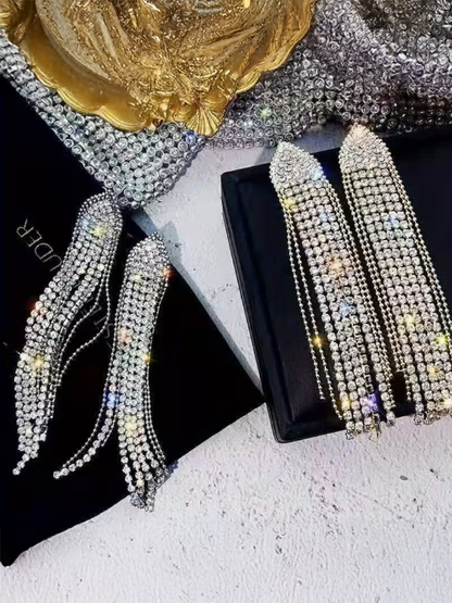 Dangle Rhinestone Earrings