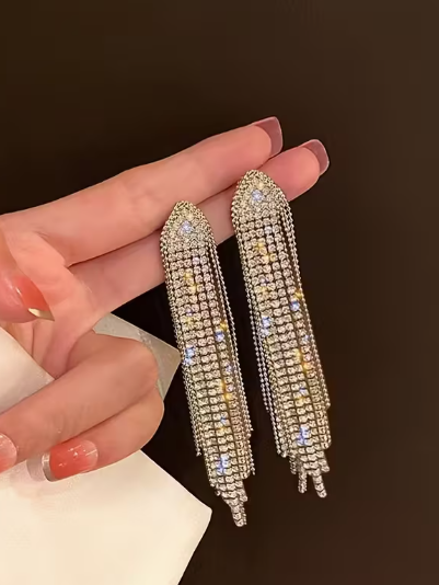 Dangle Rhinestone Earrings