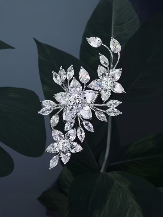 Sparkling Elegant Brooch