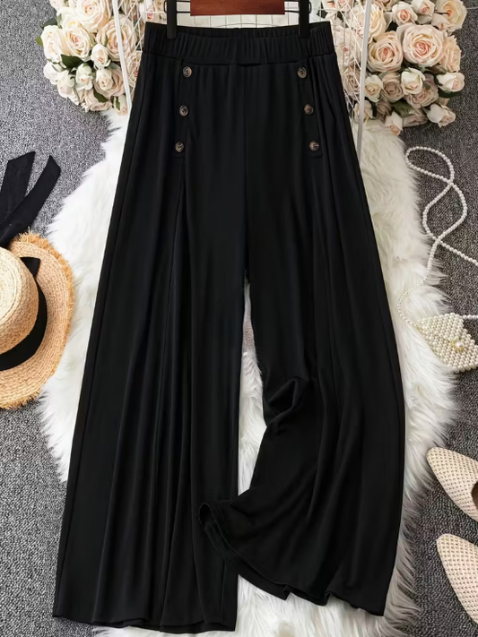 Tamara Wide Leg Pull On Plus Size Pants