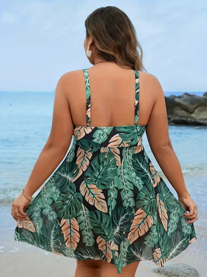 Sofia Tropical Plus Size Bathing Suit