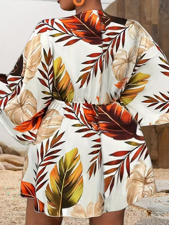 Kaya Tropical Plus Size Dress