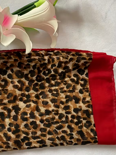 Bold Leopard Two Tone Scarf