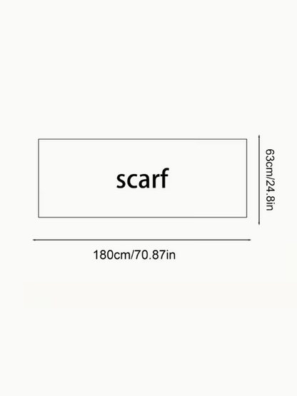 Elegant Floral Print Wrap Scarf