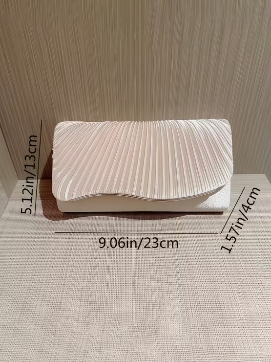 Pleated Luxe Clutch