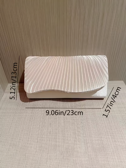 Pleated Luxe Clutch