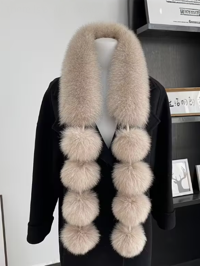 Chic Faux Fur Scarf Collar