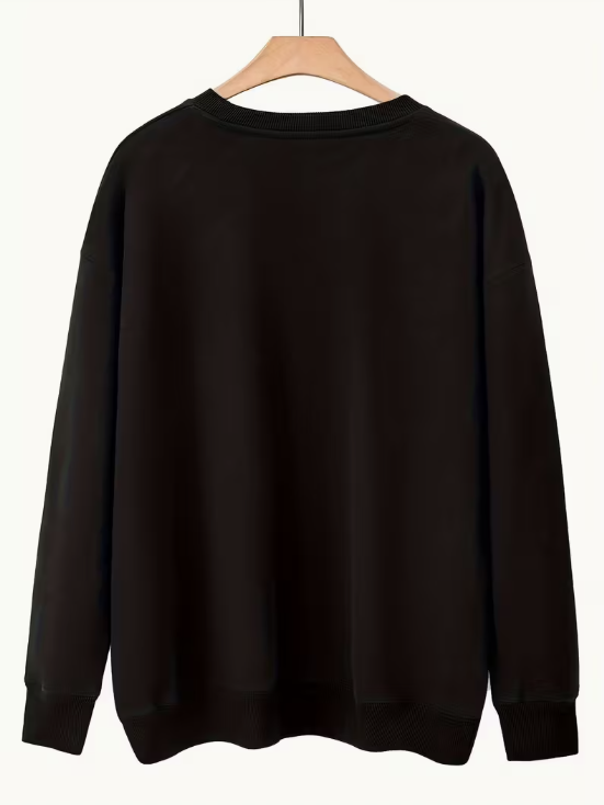 Be Yourself Crew Neck Plus Size Sweater