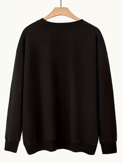 Be Yourself Crew Neck Plus Size Sweater