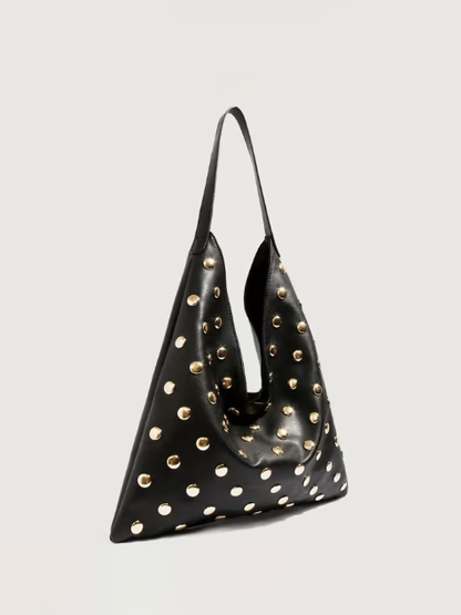 Slouch Studded Shoulder Bag