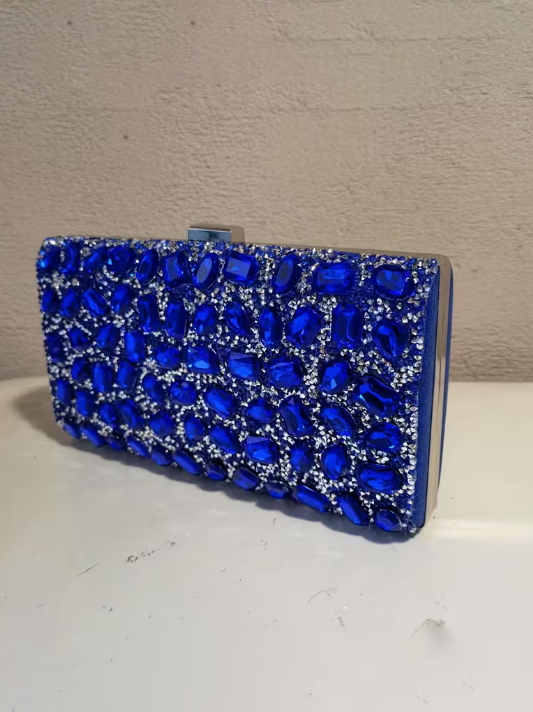 Dazzling Gemstone Box Clutch