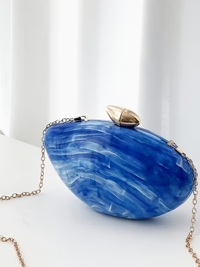 Marble Elegance Clutch