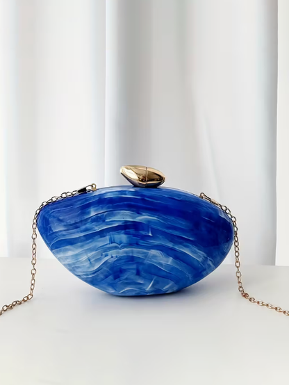 Marble Elegance Clutch