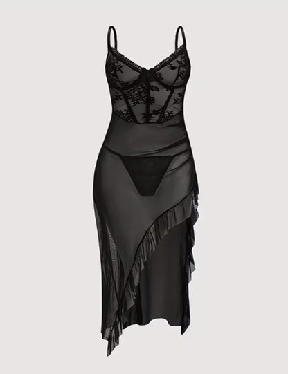 Sheer Desire Nighty Plus Size Lingerie Set