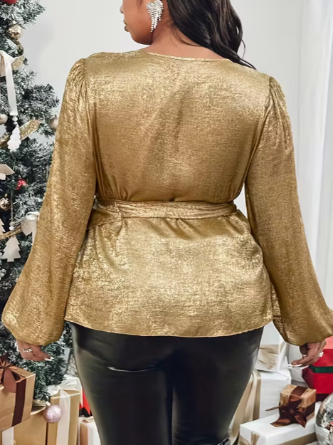 Grace V-Neck Plus Size Top