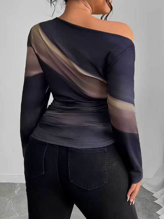 Tessa Asymmetrical Plus Size Top