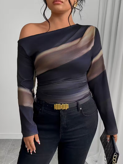 Tessa Asymmetrical Plus Size Top